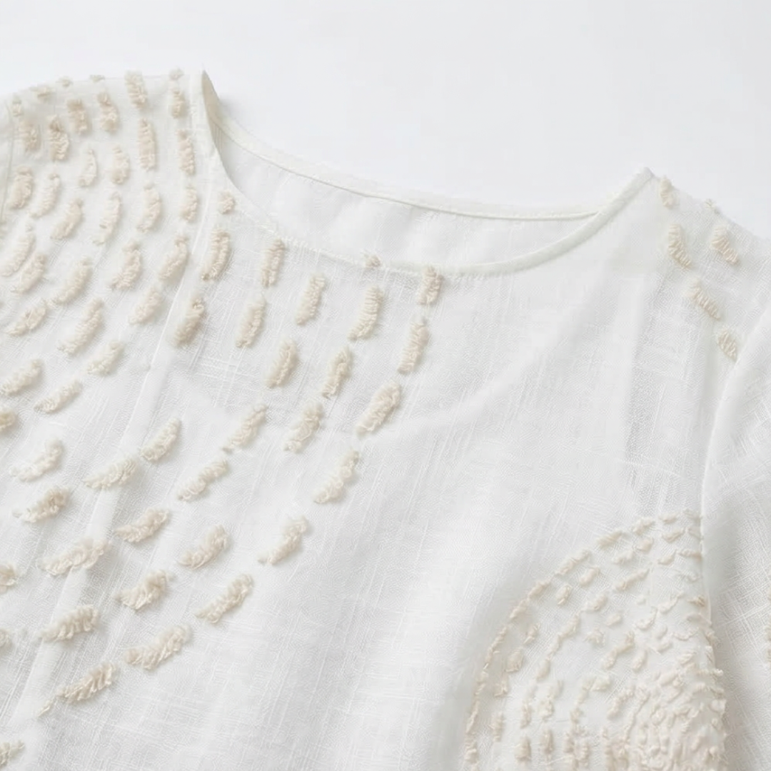 Robe décontractée brodée pour femme