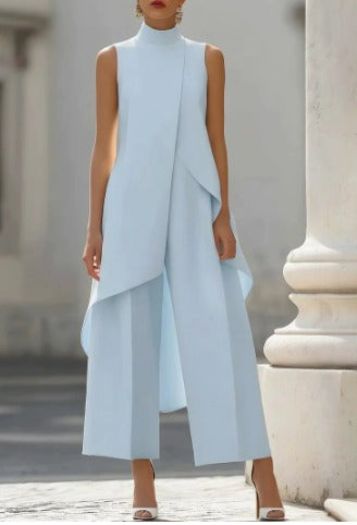 Catalina - Robe Longue Mono à Découpe Élégante