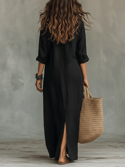 Camille – Robe maxi fluide signature
