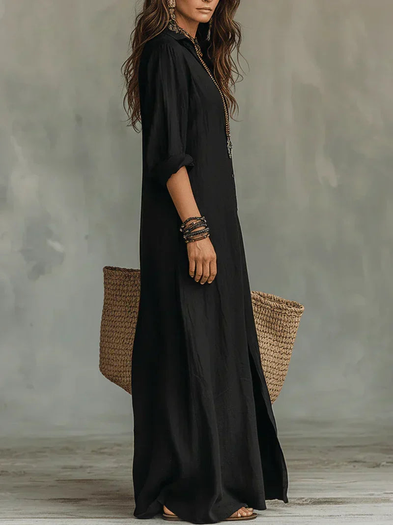 Sheila | Robe maxi polyvalente et flatteuse pour un usage quotidien