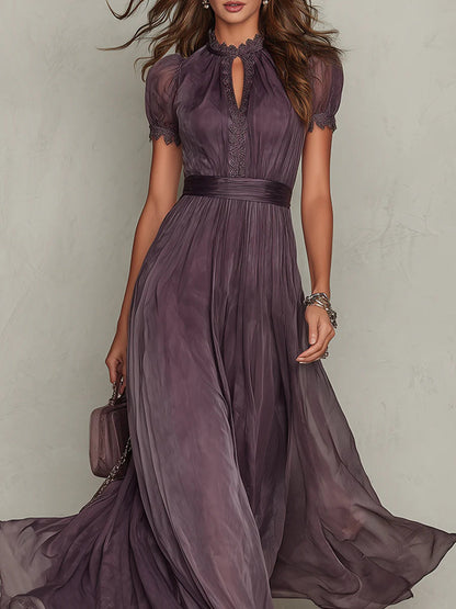 Ashley – Robe maxi fluide en chiffon élégant