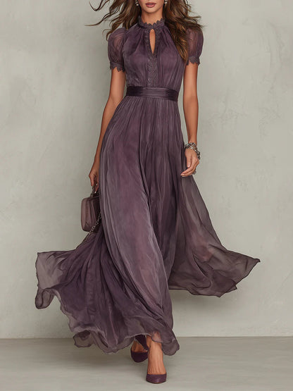 Ashley – Robe maxi fluide en chiffon élégant
