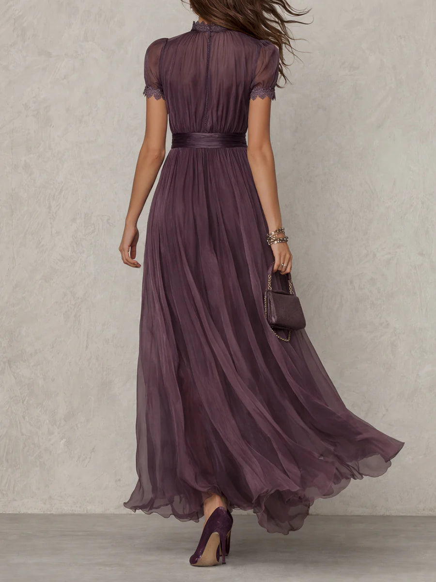 Ashley – Robe maxi fluide en chiffon élégant