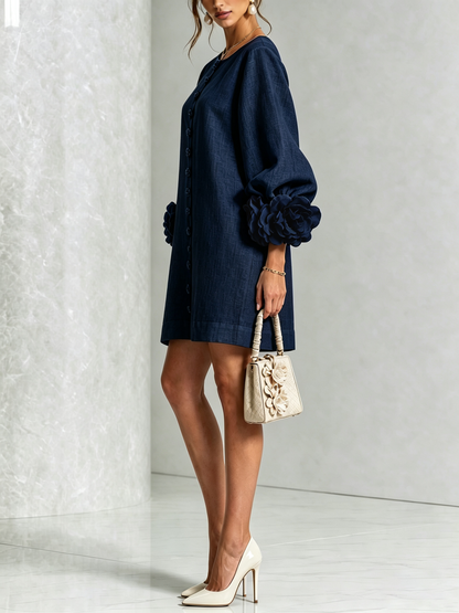 Élodie | Robe Florale Boutonnée