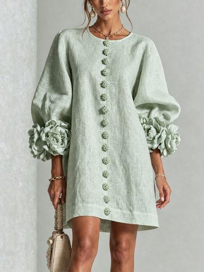 Élodie | Robe Florale Boutonnée
