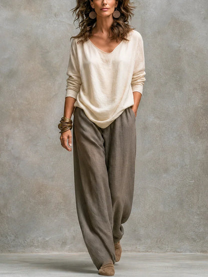 Ensemble Costanza de 3 Pièces avec Pantalon Palazzo