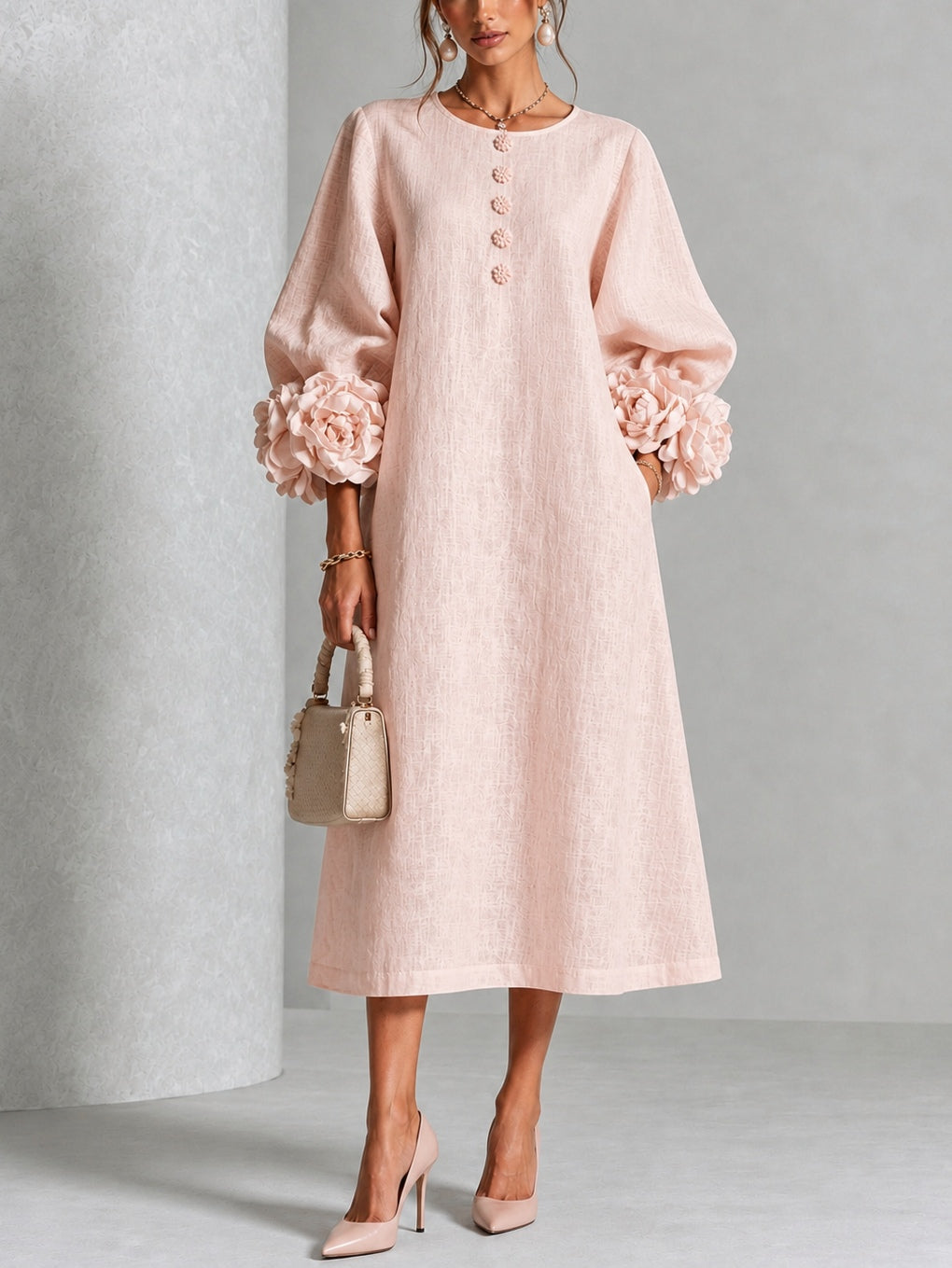 Liliana | Robe Midi à Fleurs