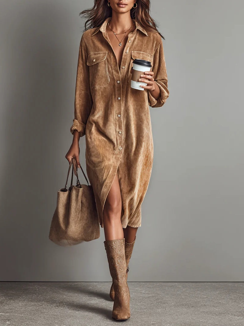 Estelle | Midi Velvet Dress