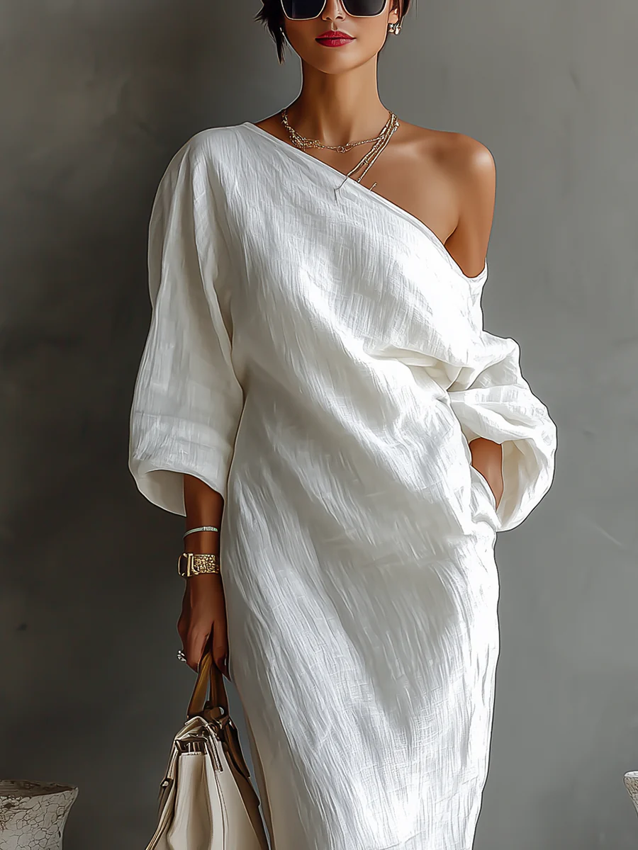 Elise™ | Robe maxi asymétrique et élégante