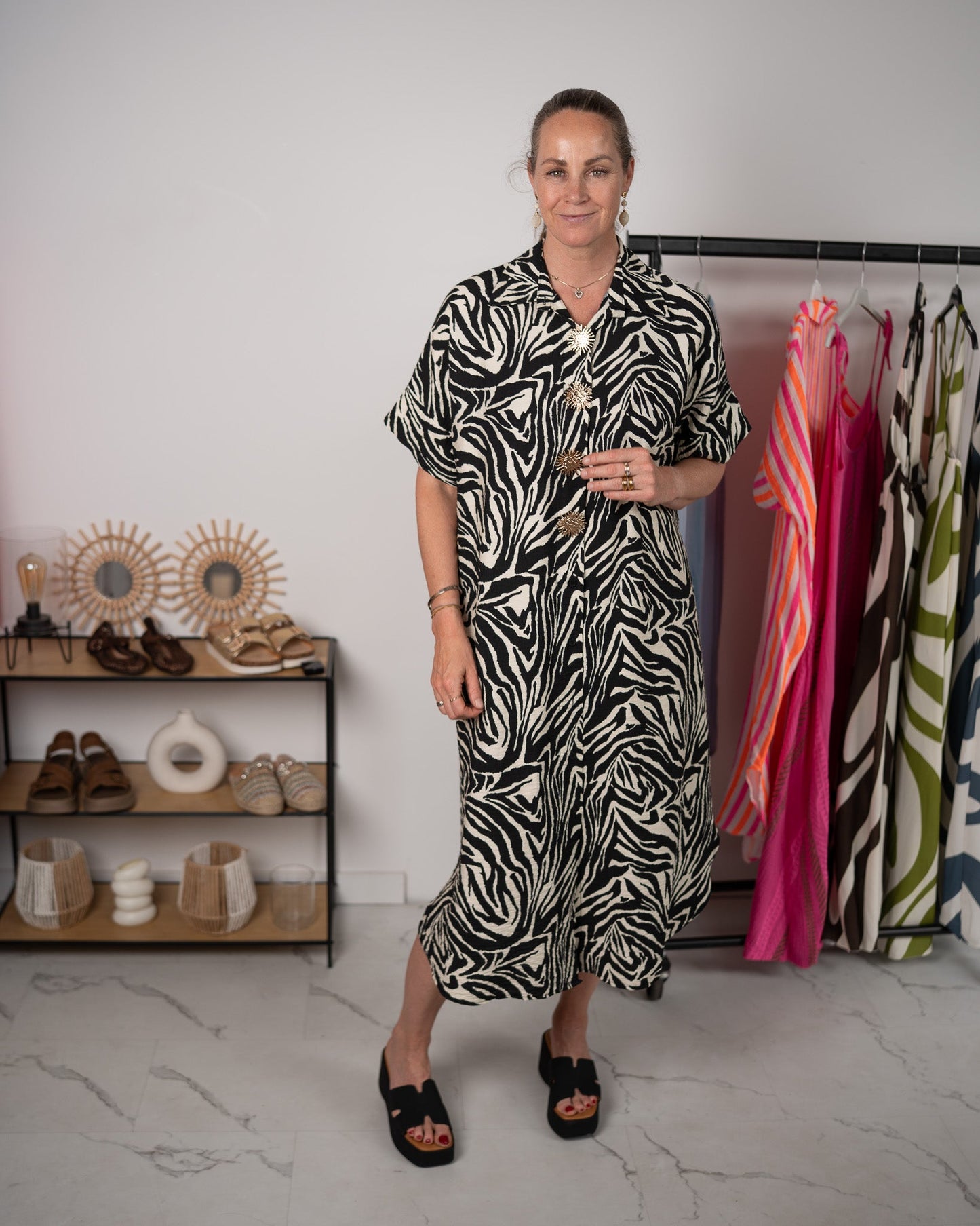 Zebra Print Sun Dress