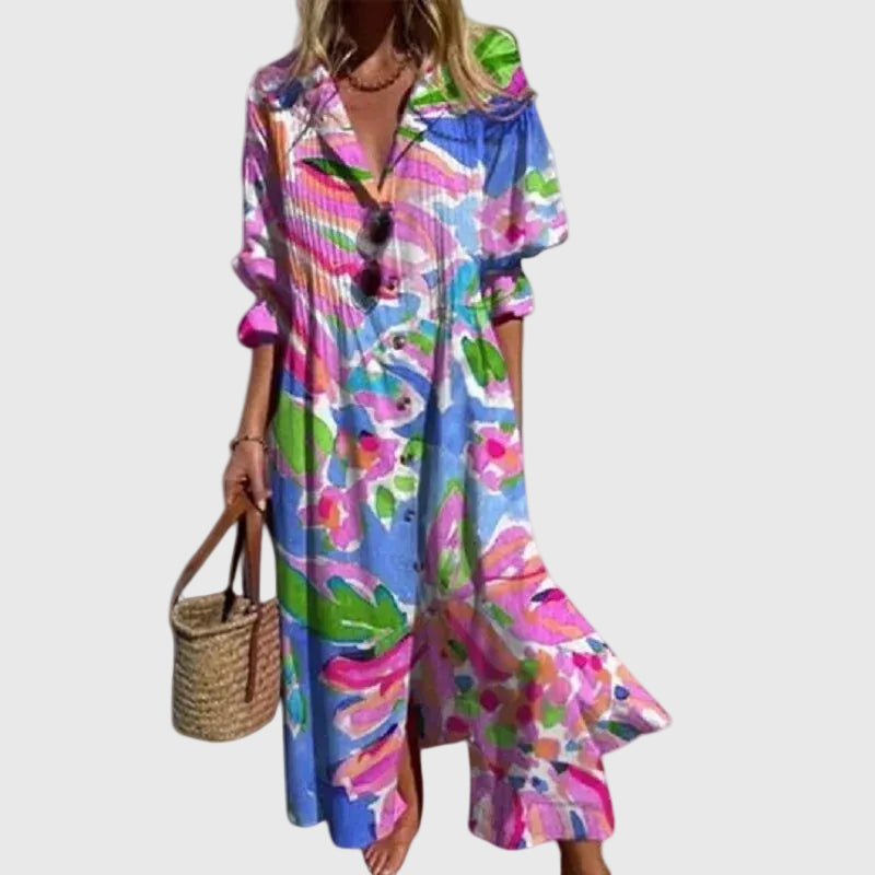 Zariah | Élégant robe longue de style bohème