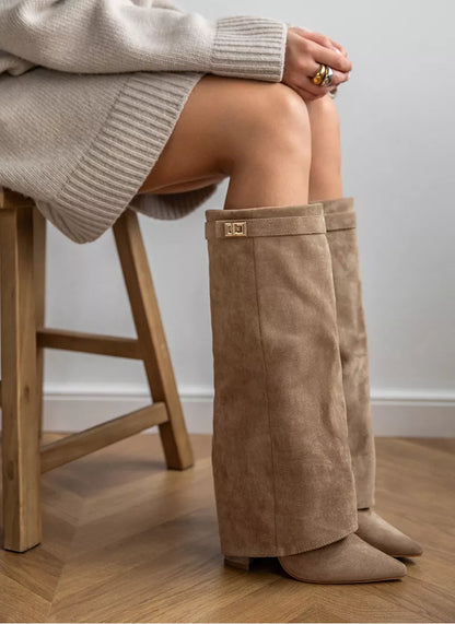 Khaki Lock Boots
