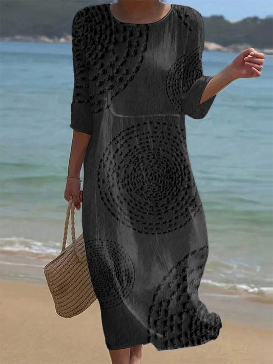 Robe Femme Brodée Décontractée