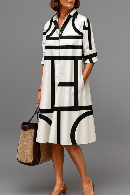Ellie | Robe midi élégante et raffinée