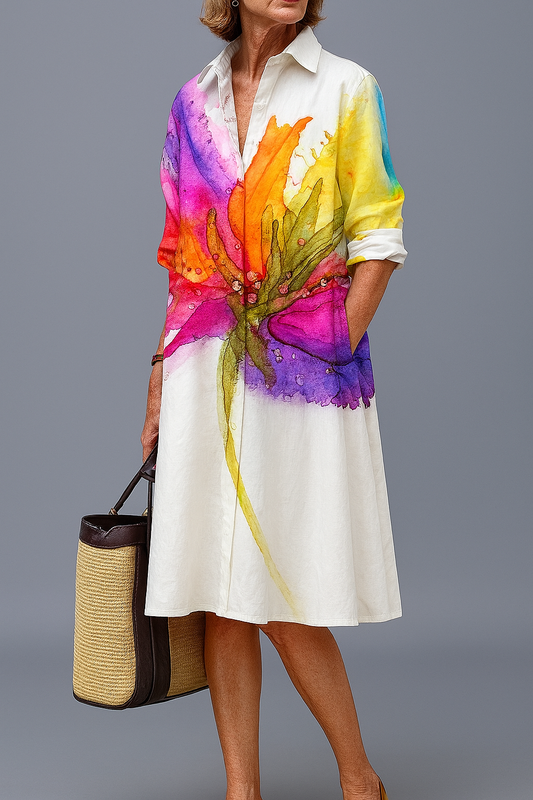 Lydia | Robe midi élégante et raffinée