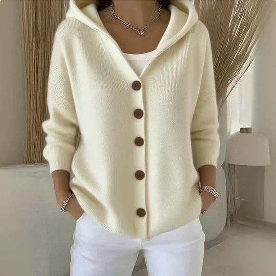 Zoé | Tricot Cardigan avec Capuche