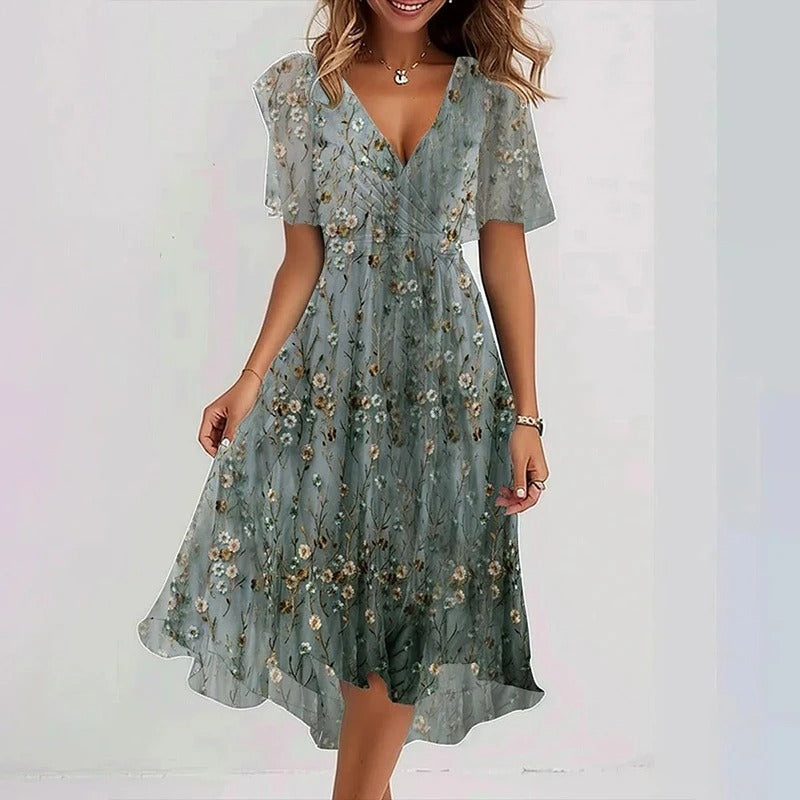 LYDIE | ROBE ÉLÉGANTE RAYONNANTE POUR FEMMES