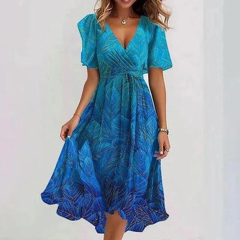 LYDIE | ROBE ÉLÉGANTE RAYONNANTE POUR FEMMES