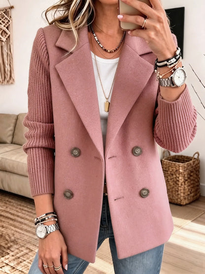 Carla | Élégant Blazer avec Manches en Tricot
