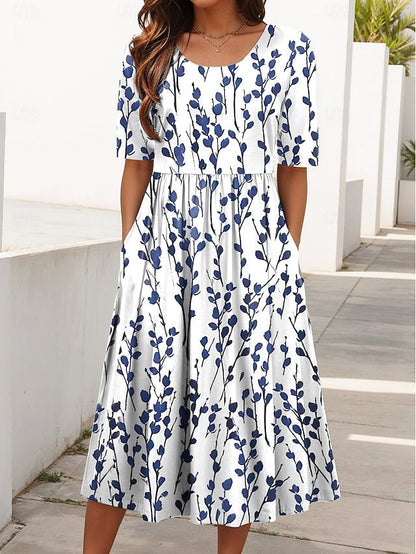 Carline – Robe midi fleurie