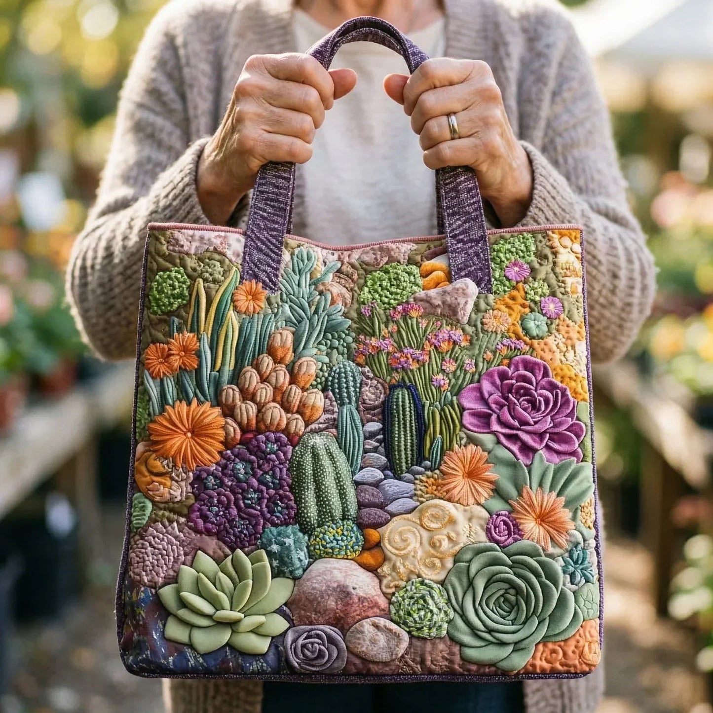 Sac Artisanal - Jardin de Succulentes