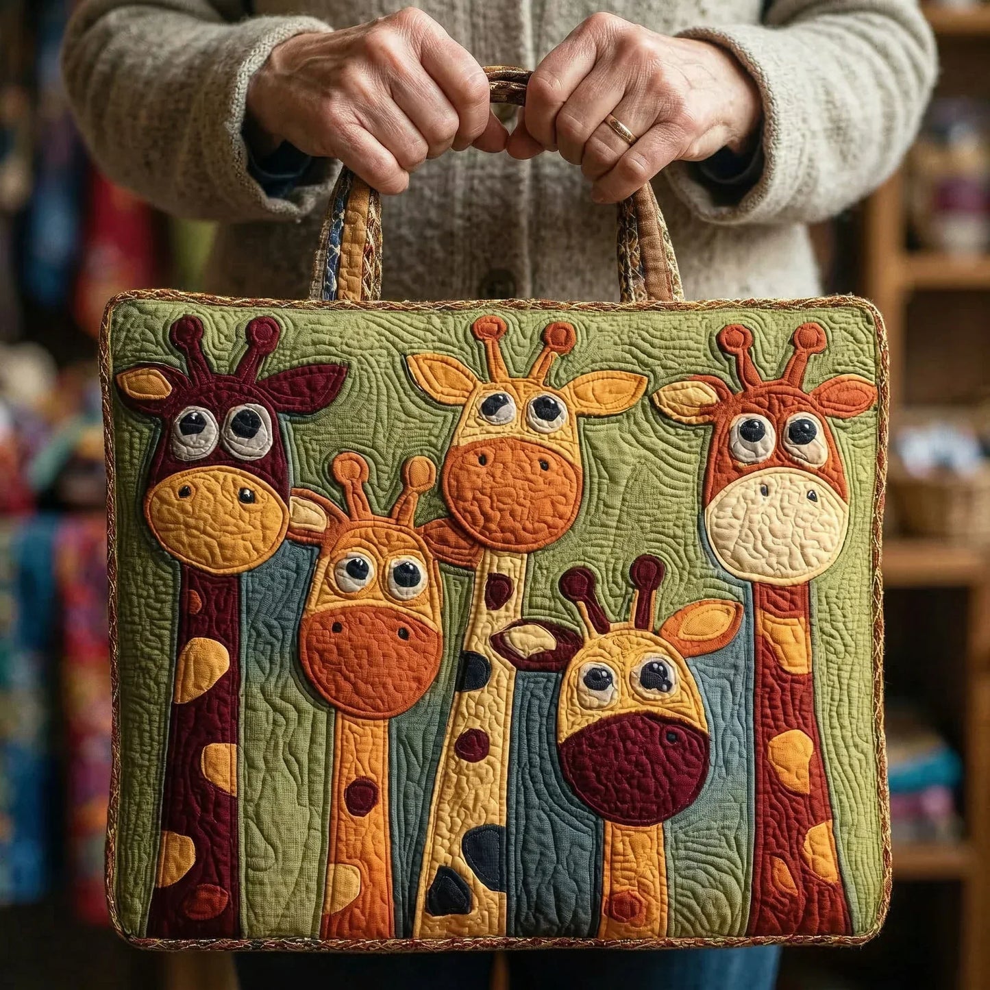 Sac Matelassé - Girafe