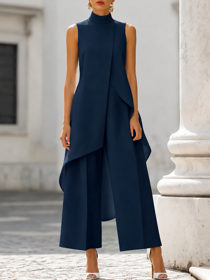 Catalina - Robe Longue Mono à Découpe Élégante