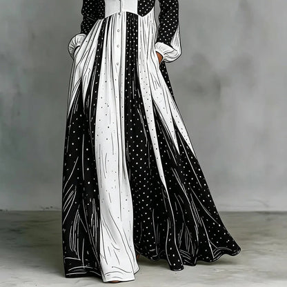 Maxi Bicolore à Pois Serafina Robe