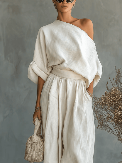 Mila™ | Ensemble 2 pièces encolure bardot