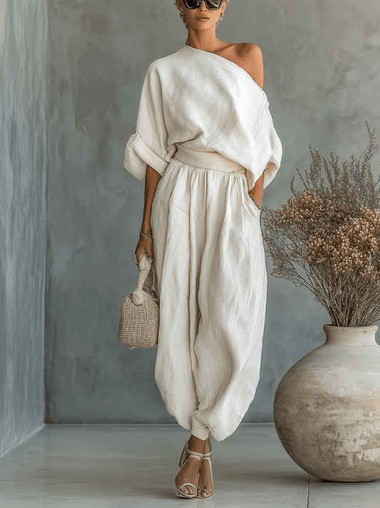 Mila™ | Ensemble 2 pièces encolure bardot