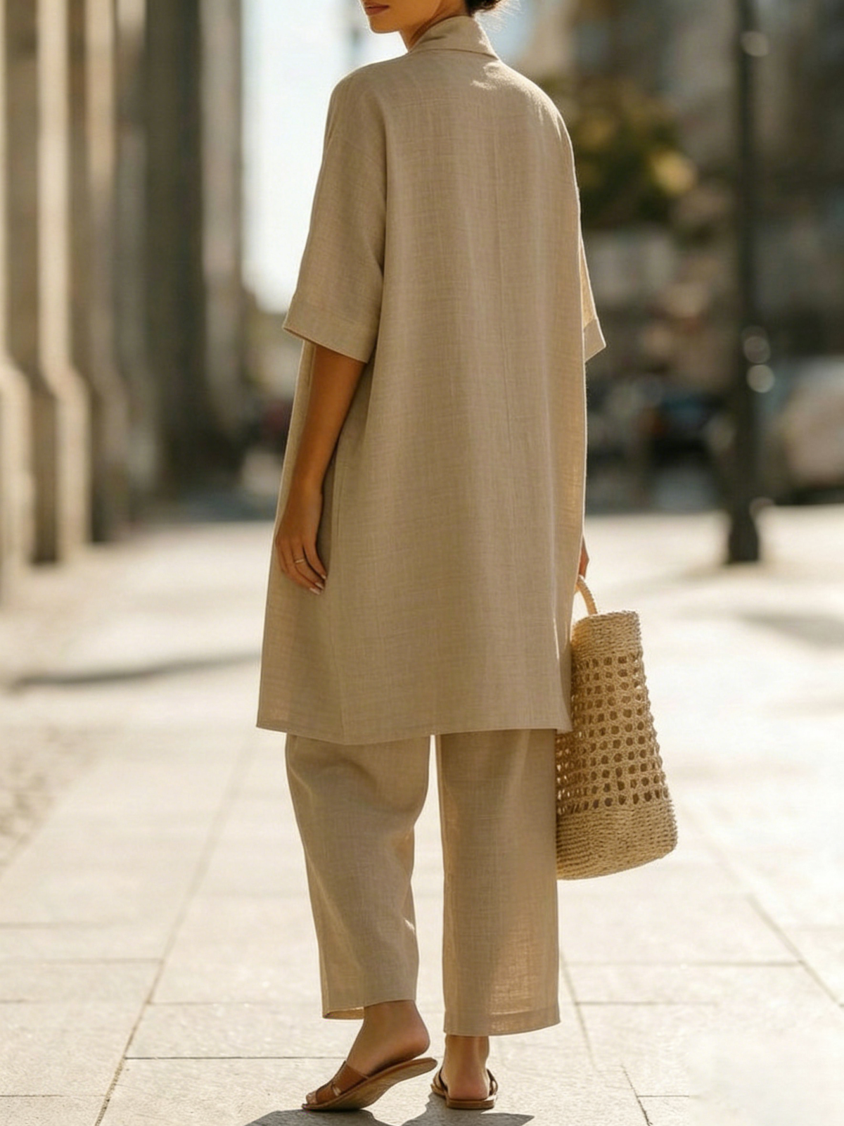Isa | Ensemble Élégant de Trois Pièces, Chic et Pratique