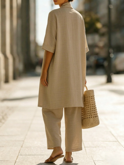 Isa | Ensemble Élégant de Trois Pièces, Chic et Pratique