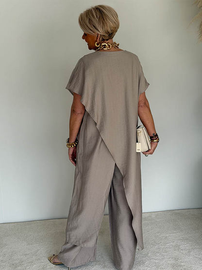 Solène | Ensemble Ample Asymétrique Confort Élégant