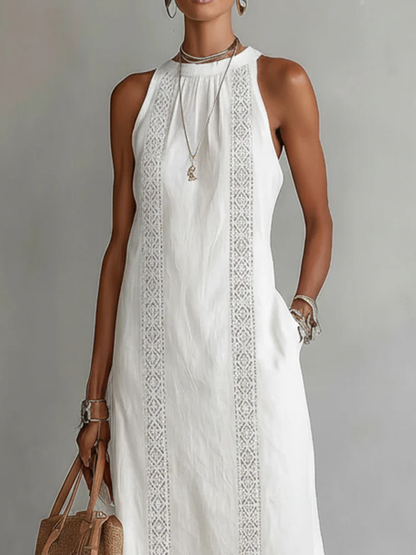 Jimena – Robe midi col mao élégante