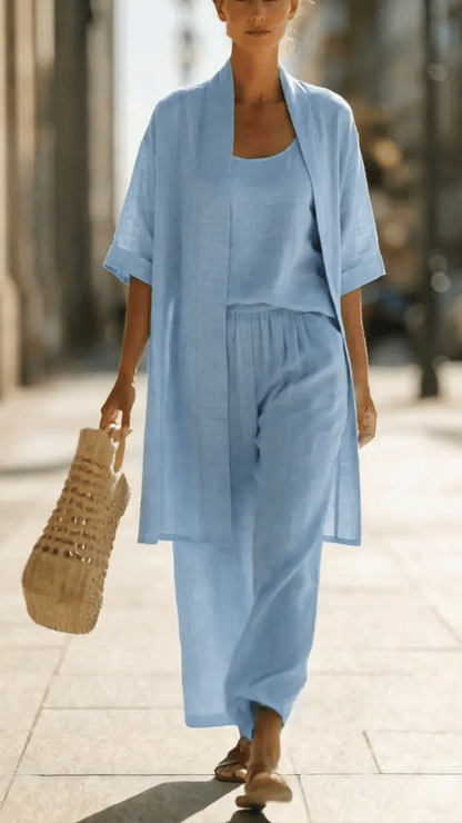 Isa | Ensemble Élégant de Trois Pièces, Chic et Pratique