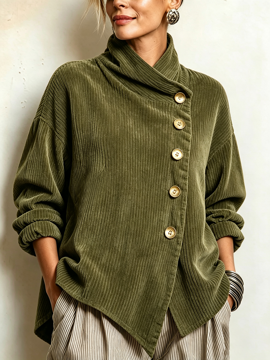 Claudia | Côtelé Velvet Sweater