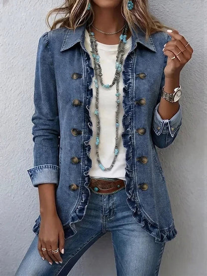 Sienna | Veste à Volants avec Boutons