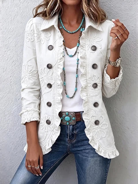 Sienna | Veste à Volants avec Boutons