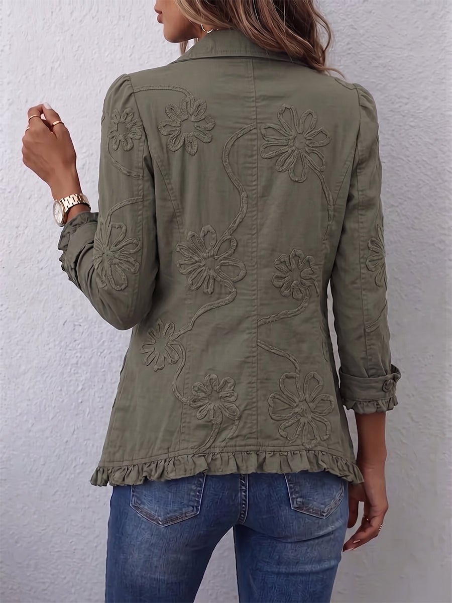 Sienna | Veste à Volants avec Boutons