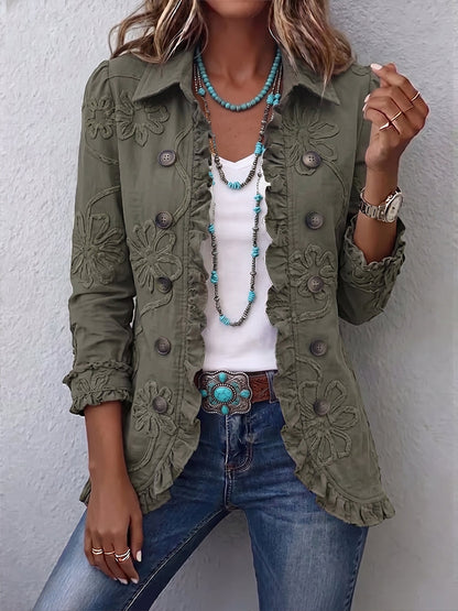 Sienna | Veste à Volants avec Boutons