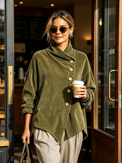 Claudia | Côtelé Velvet Sweater