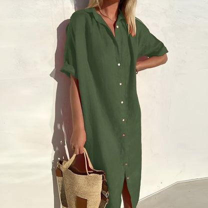 Sophie – Robe chemise d’été fluide